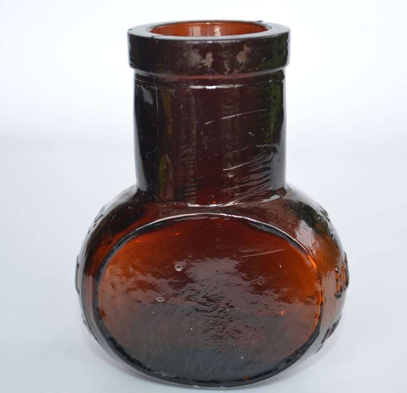 Vintage 2 oz Bovril Limited Collectable Amber Glass Jar