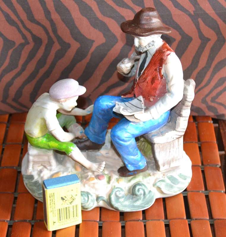 Vintage Bisque Porcelain Group
