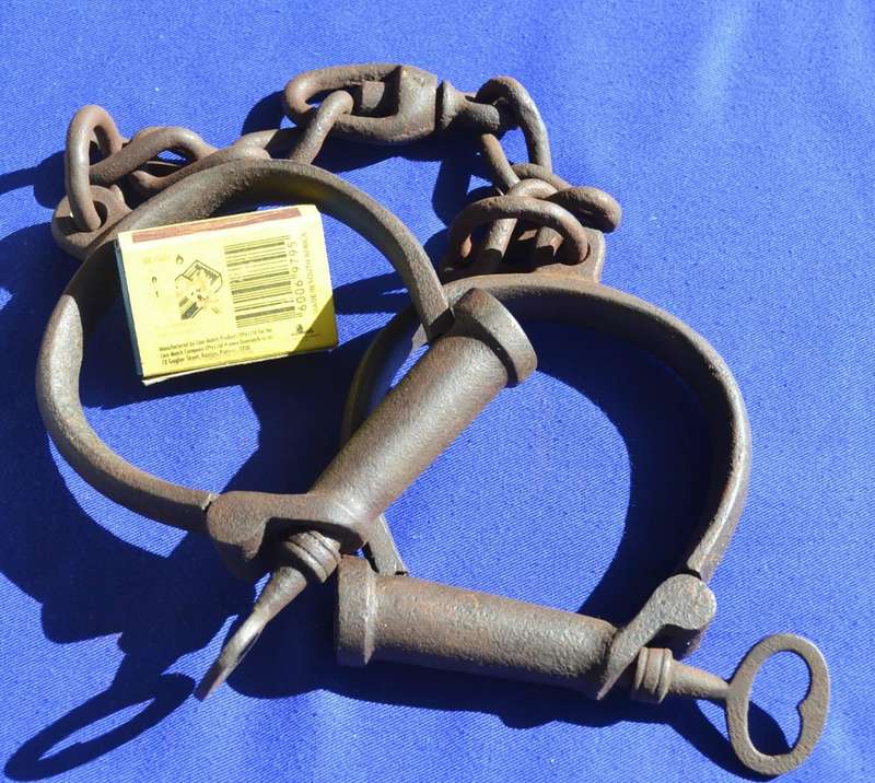 Antique Prison Shackles 19thC with Keys - East African