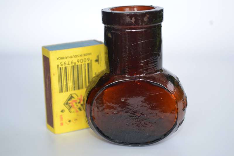 Vintage 2 oz Bovril Limited Collectable Amber Glass Jar