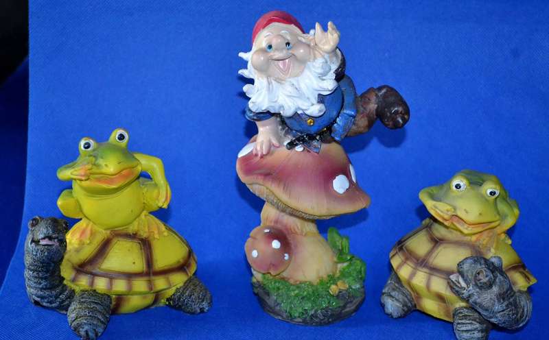 Selection of 3 Hand Painted Plaster / Chalkware Figures