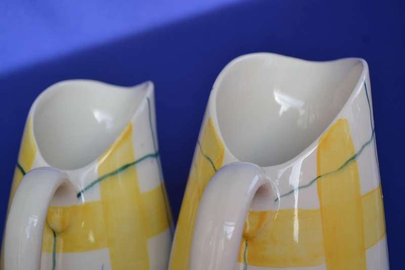 J&G Meakin Habitant Pottery Jugs and Gravy Boat c1950's