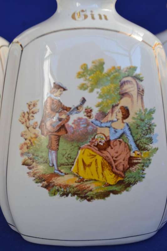 Valarte Pottery Portugal - Set of three Ceramic decanters c1970,s