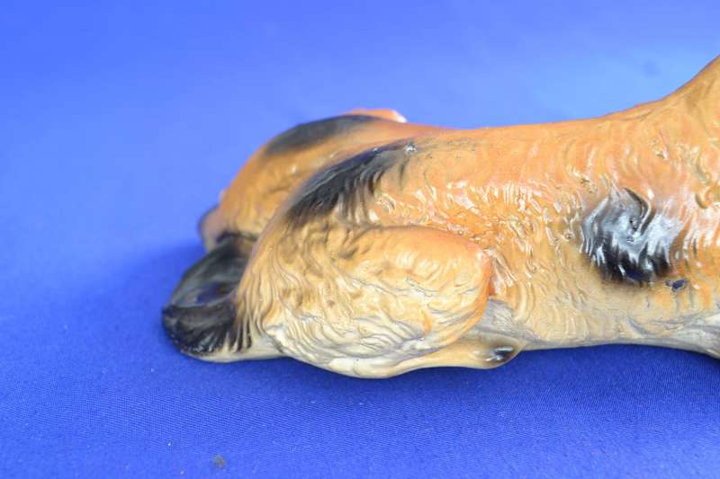 Vintage Art Deco Chalkware / Plaster Borzoi Dogs c1930,s