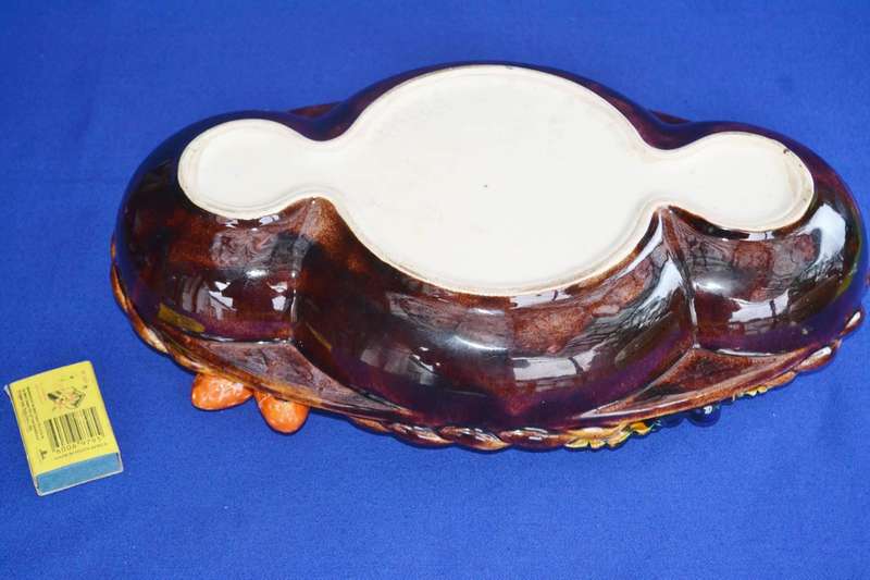 St Peters Grax - Austria  Vintage Majolica Centre Piece / Fruit Bowl