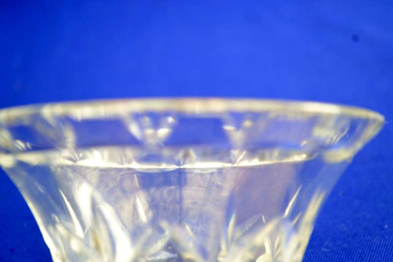 Vintage Cut Crystal Trumpet Vase