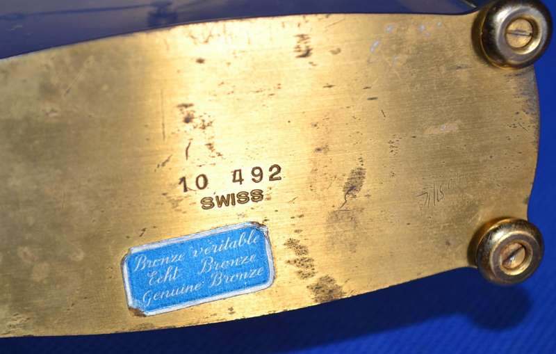 Helweco Vintage Swiss Made Brass Carriage Clock