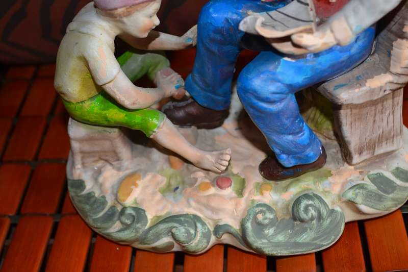 Vintage Bisque Porcelain Group
