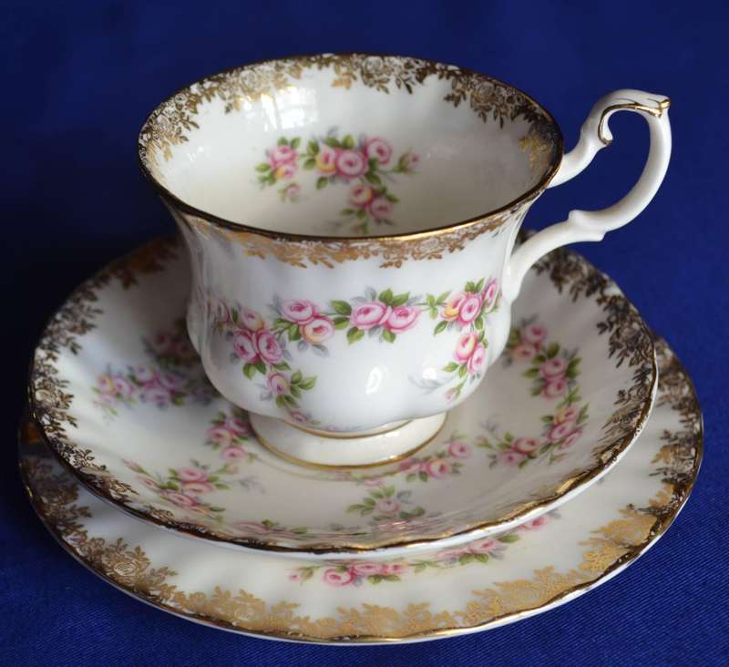 Royal Albert Dimity Rose Tea Trio