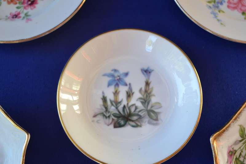 Assorted English Porcelain Trinket Dishes - Various Makers - 6 Pieces