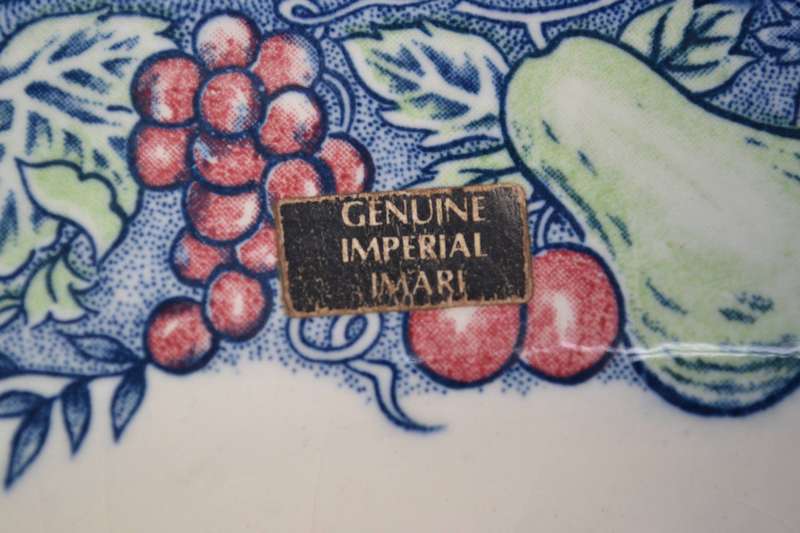 Large Vintage Genuine Imperial Imari Oval Platter