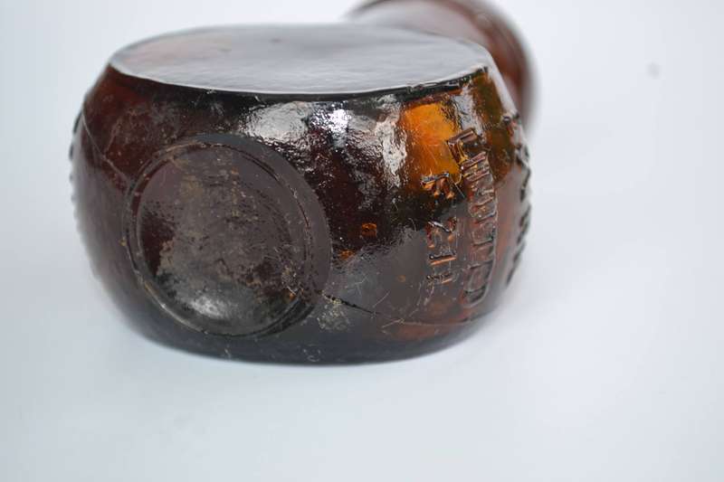 Vintage 2 oz Bovril Limited Collectable Amber Glass Jar