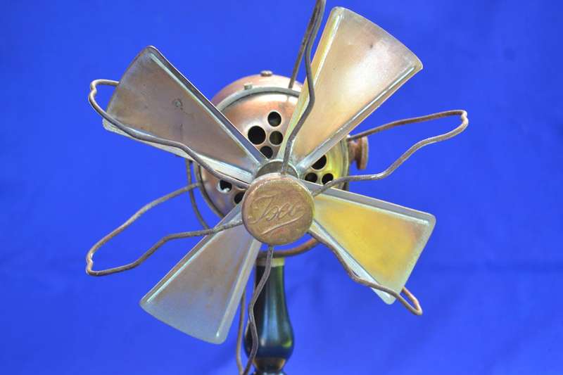 Vintage Heavy Brass Desk Fan