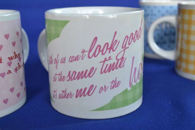 Set of Four 1950's Vintage Style Coffee Mugs