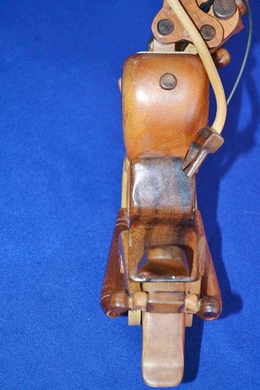 Wooden Model of a Vintage Classic Harley Davidson