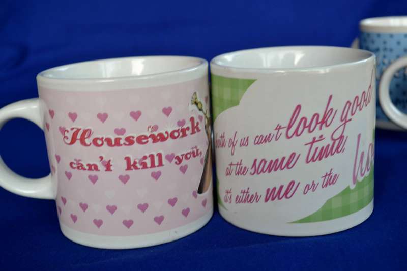 Set of Four 1950's Vintage Style Coffee Mugs