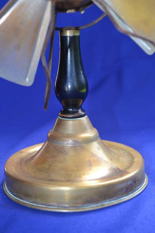 Vintage Heavy Brass Desk Fan