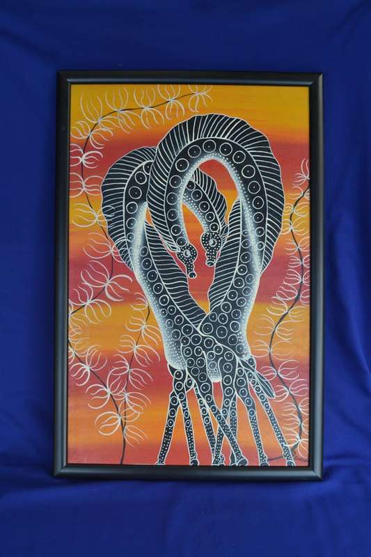 Tingatinga Painting - Original  Signed Sungura
