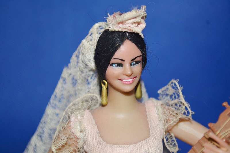 Pair of Vintage Marin Chichana Flamenco Dancer Dolls c1970's
