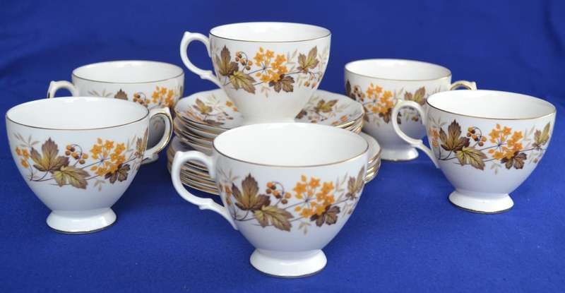 Royal Vale Vintage Bone China Trios x 4