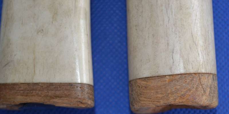Studio Pottery Cruet Set and Bone Salt and Pepper Shakers