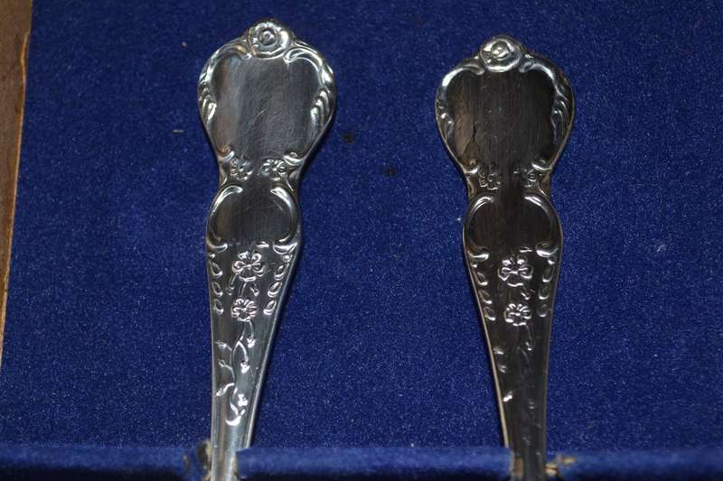 Vintage RODD 2 Piece Silver Plate  Salad Serving Set