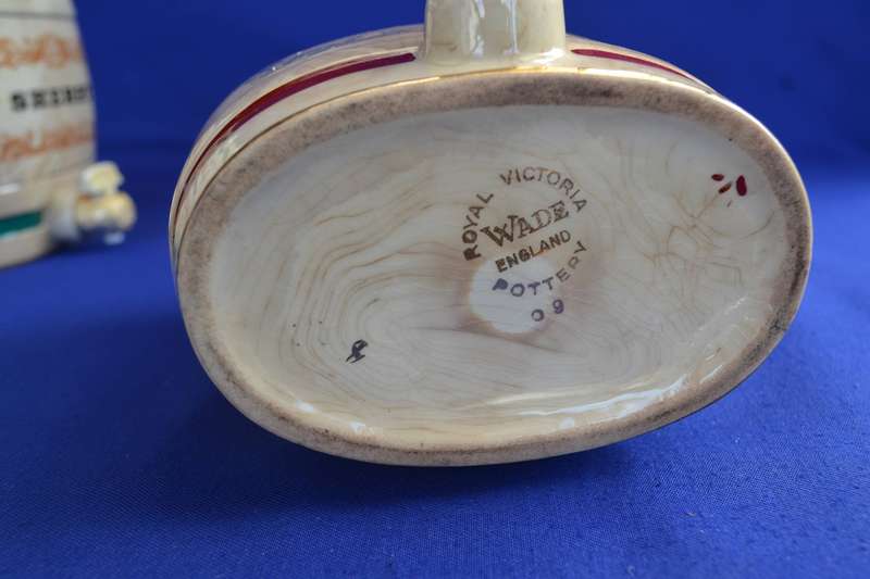 Vintage Wade Royal Victoria Pottery Sherry and Port Barrel decanters