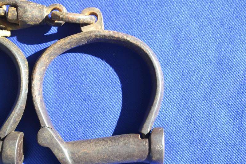 Antique Prison Shackles 19thC- East African - With key