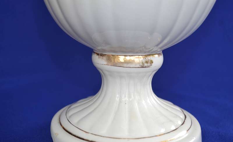 Large Vintage Capodimonte Vase Decorated in Relief