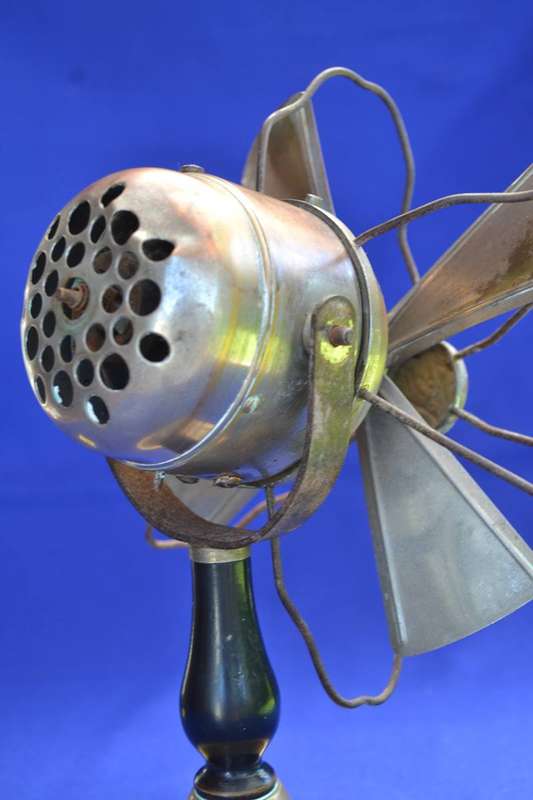 Vintage Heavy Brass Desk Fan