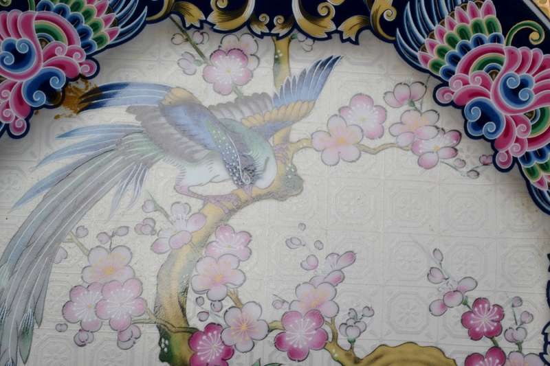 Large Vintage Genuine Imperial Imari Octagonal Plate