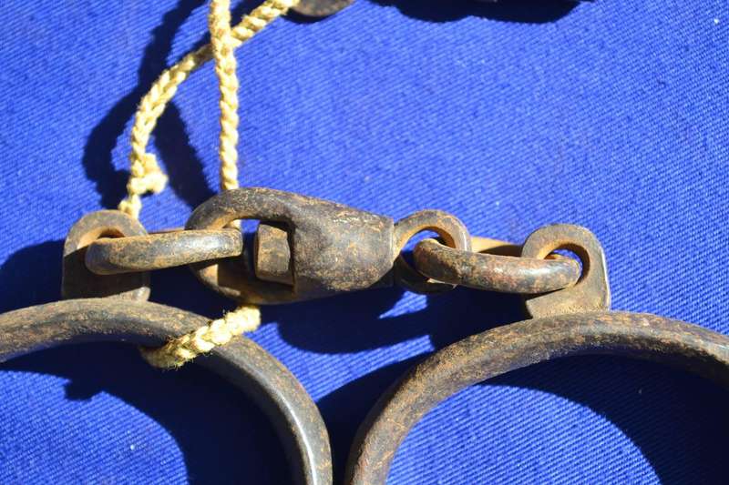 Antique Prison Shackles 19thC- East African - With key