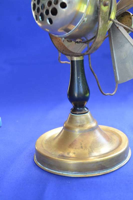 Vintage Heavy Brass Desk Fan