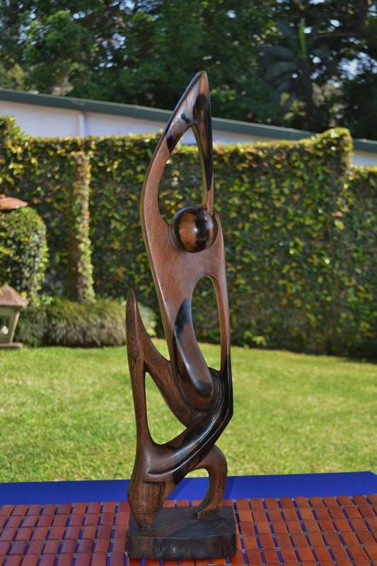 Ethnic Abstract Wooden Sculpture