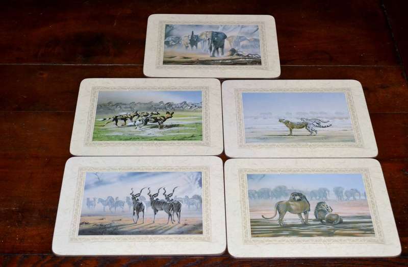 Vintage Art Publishers Wildlife of Southern Africa Table / Place Mats