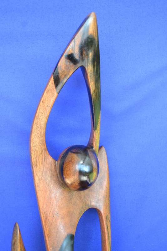 Ethnic Abstract Wooden Sculpture