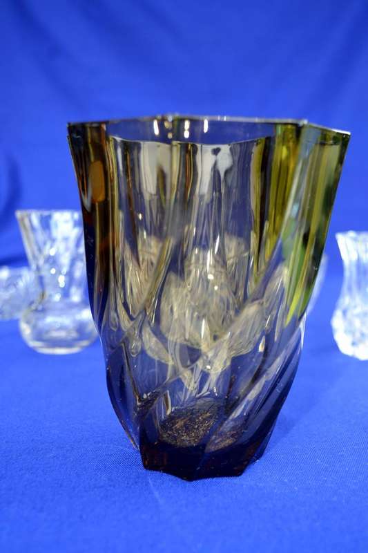 Assorted Vintage Cut Glass items  7 Pieces
