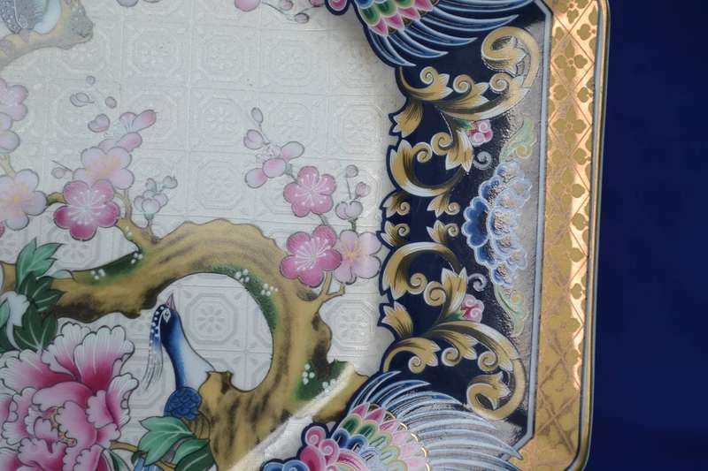 Large Vintage Genuine Imperial Imari Octagonal Plate