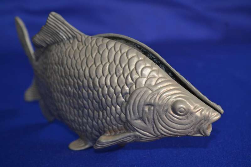Vintage Metal Fish Letter Holder
