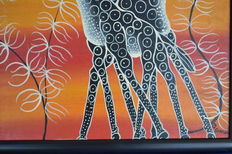 Tingatinga Painting - Original  Signed Sungura
