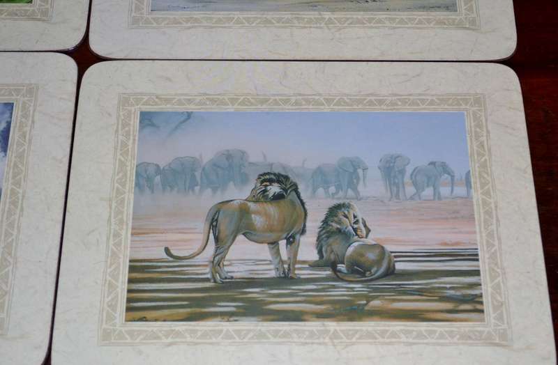 Vintage Art Publishers Wildlife of Southern Africa Table / Place Mats
