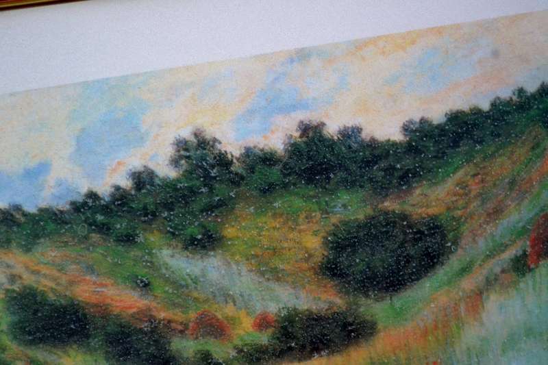 Claude Monet "Field of Poppies at Vetheuil"  framed Print