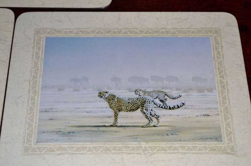 Vintage Art Publishers Wildlife of Southern Africa Table / Place Mats