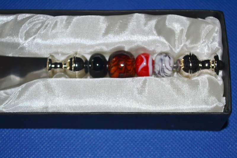 Murano Glass Beaded Butter Knife