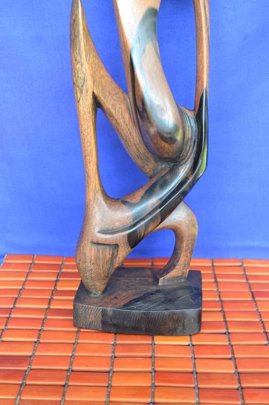 Ethnic Abstract Wooden Sculpture