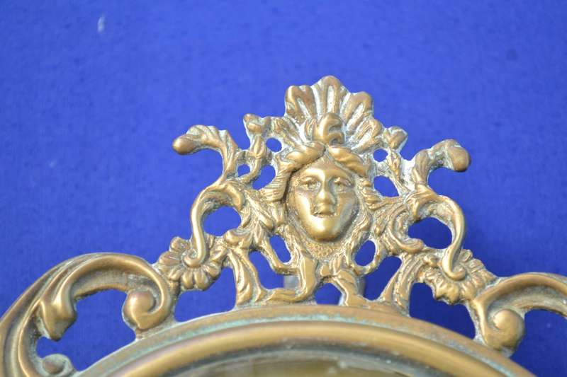 Vintage Ornate "Walt" Brass Wall Clock