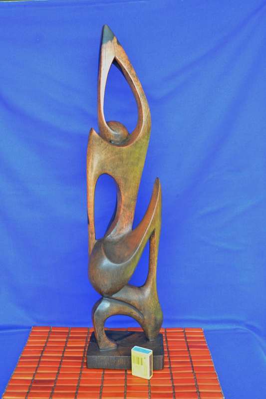 Ethnic Abstract Wooden Sculpture
