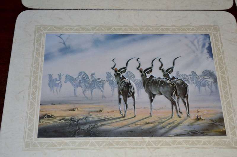 Vintage Art Publishers Wildlife of Southern Africa Table / Place Mats
