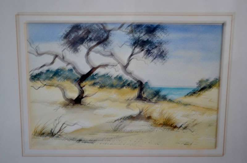 Framed watercolour Landscape