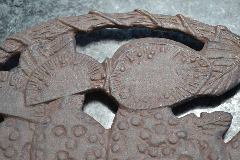 Vintage Cast Iron Trivets x 4